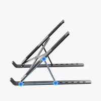 联想ThinkPad 笔记本支架电脑支架散热器便携立式铝合金增高架拯救者小新华为11-17.3英寸XT6灰色