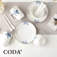 CODA青花瓷.花开富贵10件套