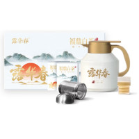 露华春茶叶礼盒 送长辈客户送礼 富鼎白茶 +老白茶方片壶 150g