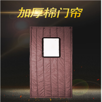 棉门帘普通牛津布 冬季火车站挡风门帘商场厂房隔断帘子 保温隔音厚门帘 PU普通厚每平米
