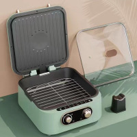 企业定制 先科功能炙烤机加深电饼铛双面加热独立温控电饼铛