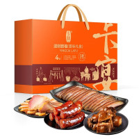卡宴迎财腊福腊味礼盒1350g/盒 腊肉香肠板鸭组合
