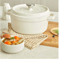 企业定制 苏泊尔珐琅锅家用炖锅圆形铸铁锅加厚焖煮锅(随机发货)