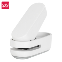 得力(deli)纽赛单孔打孔机按压式打孔器 手工打孔办公财务档案打洞机 白NS088 12个装