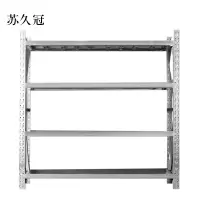 苏久冠加厚201不锈钢重型货架商用仓库多层置物架多功能储物架1500*600*2000mm