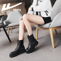 回力马丁靴女冬学生韩版时尚复古英伦风平底靴女WXP(WZ)-0294