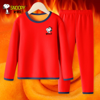 儿童新年款秋冬保暖套男女童打底宝宝加绒加厚家居服套装JA