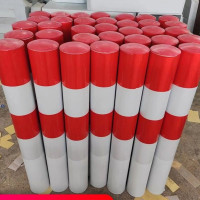 桂达 PVC管警示柱 红白反光立柱 规格:直径110*长度1200*厚2.3(mm) 直埋式 1根