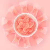 阿鸣哥 白桃味软糖500g 网红水蜜桃圣诞糖果白桃果汁味软糖喜糖零食批发
