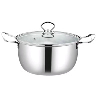 小厨仕 汤锅典雅直型汤锅炒锅煲汤煎炒家用多功能锅