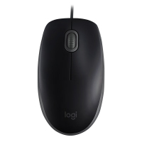 罗技(Logitech)M110 鼠标 有线鼠标 办公鼠标 轻音鼠标 对称鼠标 黑色