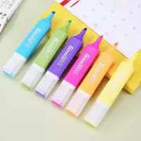 齐心 HP908-X 醒目荧光笔 1-5mm 蓝 10支/盒