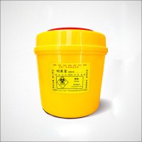 威佳 圆形利器盒 卫生所锐器盒 医院诊所医疗废物垃圾桶黄色 1L
