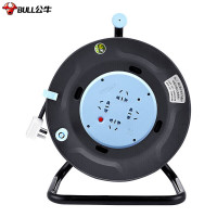公牛移动电缆GN-804卷线盘3*1.5平方*30米有过热保护无漏电保护