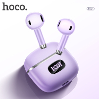 浩酷(HOCO)[数显电量]真无线半入耳式蓝牙耳机高清通话智能触控超长续航立体高音质EQ1 适用于苹果华为安卓 白色
