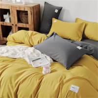 裳淇 橙色床上三件套 155*210cm