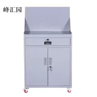 峰汇园工具柜加厚铁皮储物柜工厂车间用带抽屉汽修多功能收纳柜灰白色一斗小柜含轮子