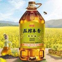 金龙鱼 食用油 压榨本香菜籽油5L