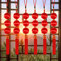 春节布置 福字挂件 小醒狮