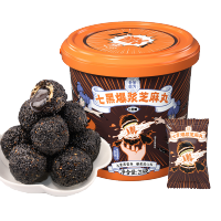 老金磨方坊爆浆黑芝麻丸218g孕妇休闲零食七黑芝麻球官方正品 [七重黑营养]爆浆七黑芝麻丸218g*1桶