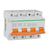 施耐德EA9AH4C80NEW电气小型断路器 空气开关 EA9AH 4P C80A