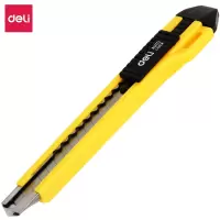 得力(deli) 小号美工刀 带金属护套 办公 学校 家用 文具用品