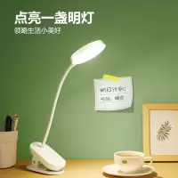 公牛(BULL)A级照度ML-D005A-DS充插两用无极调光宿舍LED 夹子台灯白色4000K
