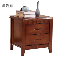 鑫升顺床头柜简约卧室床边储物柜标准款胡桃色50*41*50cm