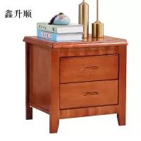 鑫升顺床头柜简约现代卧室床边储物柜标准款海棠色50*41*50cm