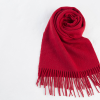 恒源祥礼业HYX1002-1 羊绒围巾大红 红色 30*180