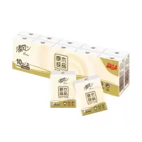 清风 原木经典手帕纸3层8张 10包(单条)*9(90包)