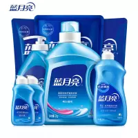 蓝月亮10.32斤洗衣液套装 机洗2kg瓶+补充装500g*3袋+手洗1kg瓶+预涂500g瓶 赠80g*2旅行装