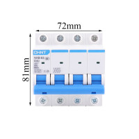 正泰(CHNT)断路器空开小型动力开关NXB-63 4P D40 3个装