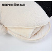 野兽派家居熊猫嘭嘭抱枕毯子