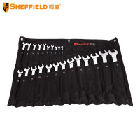 钢盾 梅花扳手 S017103 23件套公制精抛光两用加长扳手(6-32#) 单位:1套