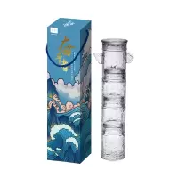 山重山(MOM) 银色华表柱杯×4(礼盒装)奋斗者8084