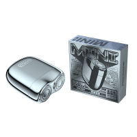 有色(yoose)电动剃须刀 迷你便携式 男士刮胡刀 全身水洗 MINI 电镀银