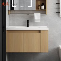 质凡浴室柜组合带侧边柜台盆柜 50*60cm