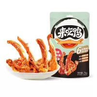 来伊份甜辣鸭锁骨70g*5包