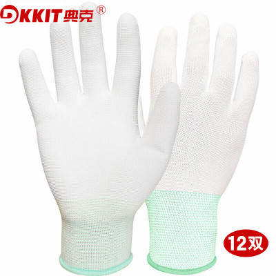 典克 pu防静电手套 pu-12-8M 8# M码 12双/组 单位:1组
