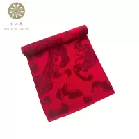 京四界JSJD6-012-01万事如意红色围巾30*180cm