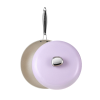 VELOSAN 鹅卵石不粘炒锅 AVE02010076 32CM 紫色