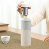 天福茗茶 ——小茶静月沁瓷保温杯 (彩盒+礼袋)MT-100-CH