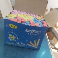 工霸 大号彩色粉笔 彩色套装 100支/盒