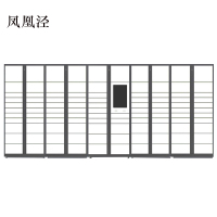 凤凰泾智能快递柜小区快递自提柜派件柜室外寄存柜信报箱储物柜一主四副105格