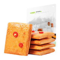 苏宁宜品 三只松鼠老爹鱼豆腐180g休闲小零食内含独立小包装零食