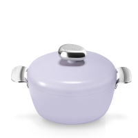 VELOSAN 鹅卵石不粘汤锅 VE00602 24CM 紫色