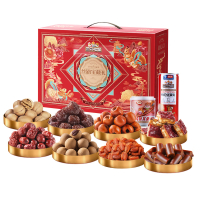 三只松鼠红枣什锦礼盒11袋1866g 蜜饯果干免洗灰枣蜜枣核桃坚果年货送礼零食