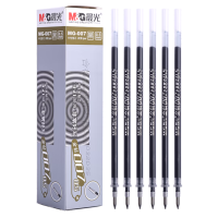 晨光(M&G)0.5mm中性笔芯水笔芯子弹头替芯笔芯签字笔芯MG007 20支/盒 8盒起售