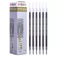 晨光(M&G)0.5mm中性笔芯水笔芯子弹头替芯笔芯签字笔芯MG007 20支/盒 8盒起售